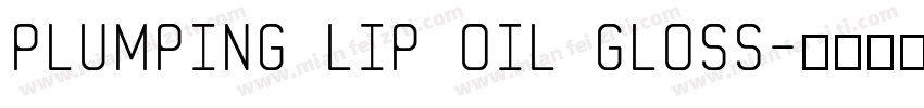 PLUMPING LIP OIL GLOSS字体转换